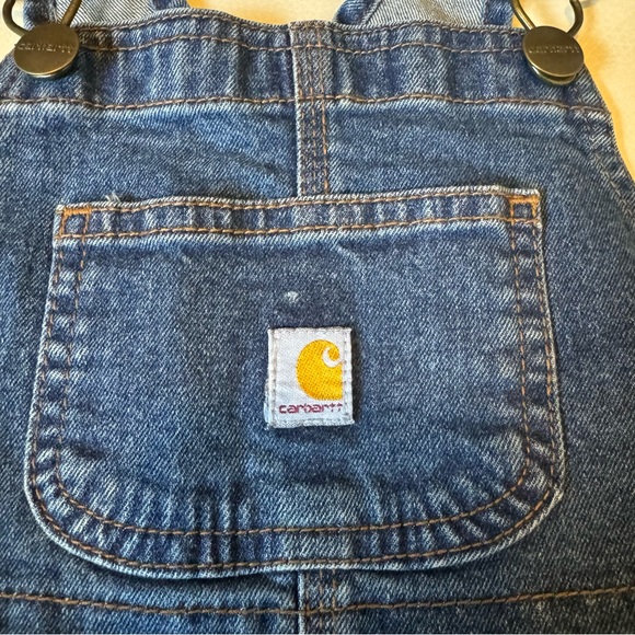 Carhartt Denim Shortalls & Tee - Picture 2 of 6